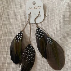 ALDO Feather Earrings